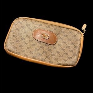 Gucci vintage 1980s zipped wallet/change purse